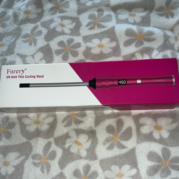 Amazon Other - Farery 3/8 Inch Thin Curling Wand - Pink